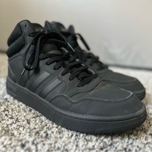 Adidas old school all black high tops size 11